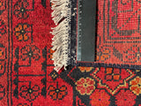 26363- Khal Mohammad Afghan Hand-Knotted Authentic/Traditional/Rug/Size: 2'1" x 1'5"