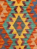 27685 - Kelim Hand-Woven/Flat-Weaved/Afghan Kelim/Carpet Modern/Nomadic/size: 4'4" x 2'8"/132cm × 81cm