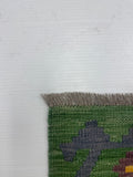 27684 - Kelim Hand-Woven/Flat-Weaved/Afghan Kelim/Carpet Modern/Nomadic Authentic/Size: 4'4" x 2'7"/132cm × 79cm