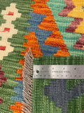 27685 - Kelim Hand-Woven/Flat-Weaved/Afghan Kelim/Carpet Modern/Nomadic/size: 4'4" x 2'8"/132cm × 81cm