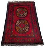 26417 - Khal Mohammad Afghan Hand-Knotted Authentic/Traditional/Rug/Size: 2'0" x 1'3"