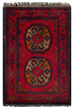 26417 - Khal Mohammad Afghan Hand-Knotted Authentic/Traditional/Rug/Size: 2'0" x 1'3"