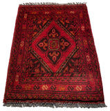 26419 - Khal Mohammad Afghan Hand-Knotted Authentic/Traditional/Rug/Size: 2'0" x 1'5"