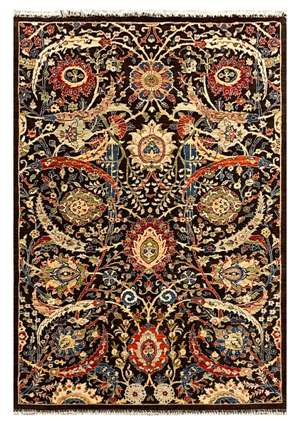 27903- Royal Chobi Ziegler Afghan Hand-Knotted Contemporary/Traditional/Size: 9'8" x 6'5"/294cmx 196cm