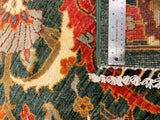 27905- Royal Chobi Ziegler Afghan Hand-Knotted Contemporary/Traditional/Size: 9'3" x 6'1"/282cmx 185cm