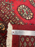 27916-Bokhara Hand-Knotted/Handmade Pakistani Rug/Carpet Tribal/Nomadic Authentic/ Size: 12'1" x 9'2"/368cm ×279cm