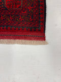27908- Khal Mohammad Hand-Knotted/Handmade Afghan Rug/Carpet/Traditional/Authentic/Size: 9'8" x 6'5"/295cm x 196cm