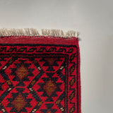 26450 - Khal Mohammad Afghan Hand-Knotted Authentic/Traditional/Rug/Size: 2'0" x 1'4"