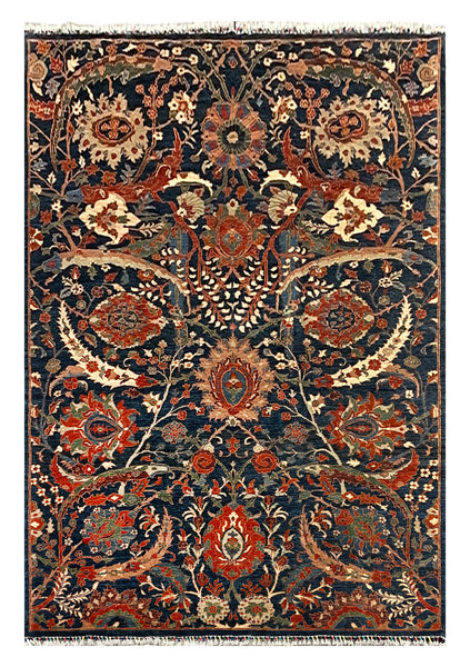 27901- Royal Chobi Ziegler Afghan Hand-Knotted Contemporary/Traditional/Size: 9'9" x 6'6"/297cmx 198cm