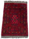 26370- Khal Mohammad Afghan Hand-Knotted Authentic/Traditional/Rug/Size: 2'0" x 1'3"