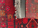 26370- Khal Mohammad Afghan Hand-Knotted Authentic/Traditional/Rug/Size: 2'0" x 1'3"