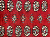 27915-Bokhara Hand-Knotted/Handmade Pakistani Rug/Carpet Tribal/Nomadic Authentic/ Size: 11'8" x 8'9"/356cm ×267cm