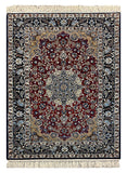 27970- Isfahan Persian Hand-Knotted Authentic/Traditional Carpet/Rug/ Size: 5'4" x 3'8"/163cm x 112cm