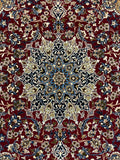27970- Isfahan Persian Hand-Knotted Authentic/Traditional Carpet/Rug/ Size: 5'4" x 3'8"/163cm x 112cm