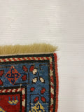 27971-Antique Kazak Hand-Knotted/Handmade Rug/Carpet Tribal/Nomadic Authentic/ Size/: 8'7" x 3'8"/262cm x 112cm