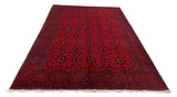 27911- Khal Mohammad Hand-Knotted/Handmade Afghan Rug/Carpet/Traditional/Authentic/Size: 9'9" x 6'6"/297cm x 198cm
