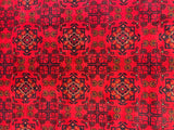 27910- Khal Mohammad Hand-Knotted/Handmade Afghan Rug/Carpet/Traditional/Authentic/Size: 9'5" x 6'5"/287cm x 196cm