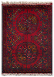 26234 - Khal Mohammad Afghan Hand-Knotted Authentic/Traditional/Rug/Size: 2'1" x 1'4"
