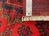 27912- Khal Mohammad Hand-Knotted/Handmade Afghan Rug/Carpet/Traditional/Authentic/Size: 9'6" x 6'5"/290cm x 196cm