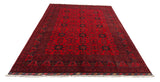 27913- Khal Mohammad Hand-Knotted/Handmade Afghan Rug/Carpet/Traditional/Authentic/Size: 9'8" x 6'8"/295cm x 203cm