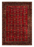 27414-Hamadan Hand-Knotted/Handmade Persian Rug/Carpet Tribal/Nomadic Authentic/ Size: 10'7" x 7'1"/323cm x 216cm