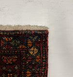 27414-Hamadan Hand-Knotted/Handmade Persian Rug/Carpet Tribal/Nomadic Authentic/ Size: 10'7" x 7'1"/323cm x 216cm