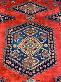 27413-Hamadan Hand-Knotted/Handmade Persian Rug/Carpet Tribal/Nomadic Authentic/ Size: 10'1" x 7'0"/307cm x 213cm