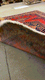 27413-Hamadan Hand-Knotted/Handmade Persian Rug/Carpet Tribal/Nomadic Authentic/ Size: 10'1" x 7'0"/307cm x 213cm