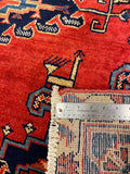 27413-Hamadan Hand-Knotted/Handmade Persian Rug/Carpet Tribal/Nomadic Authentic/ Size: 10'1" x 7'0"/307cm x 213cm