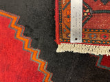 27412-Hamadan Hand-Knotted/Handmade Persian Rug/Carpet Tribal/Nomadic Authentic/ Size: 9'8" x 6'6"/295cm x 198cm