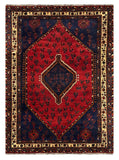 27416- Shiraz Persian Hand-knotted/Authentic/Traditional Nomadic/Tribal / Size: 9'6" x 7'0"/290cm x 213cm