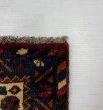 27416- Shiraz Persian Hand-knotted/Authentic/Traditional Nomadic/Tribal / Size: 9'6" x 7'0"/290cm x 213cm