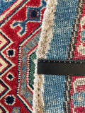 26639 - Kazak Hand-Knotted/Handmade Afghan Tribal/Nomadic Authentic/Size: 6'6" x 6'6"