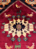 27415- Shiraz Persian Hand-knotted/Authentic/Traditional Nomadic/Tribal / Size: 8'8" x 6'3"/295cm x 191cm