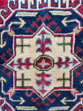 26643 - Kazak Hand-Knotted/Handmade Afghan Tribal/Nomadic Authentic/Size: 5'6" x 5'5"