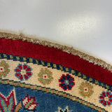 26647 - Kazak Hand-Knotted/Handmade Afghan Tribal/Nomadic Authentic/Size: 6'7" x 6'6"