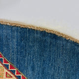 26641 - Kazak Hand-Knotted/Handmade Afghan Tribal/Nomadic Authentic/Size: 6'7" x 6'7"