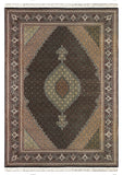 27418- Tabriz Persian Hand-knotted Carpet Authentic/Traditional Carpet/Rug/Size: 9'9" x 6'6"/297cm x 198cm