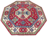 26640 - Kazak Hand-Knotted/Handmade Afghan Tribal/Nomadic Authentic/Size: 6'7" x 6'3"