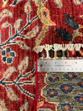 27818-Chobi Ziegler Handmade/Hand-knotted Afghan Rug/Carpet Tribal/Nomadic Authentic/ Size: 9'7" x 8'3" / 292cm x 251cm