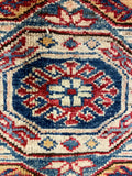 27534-Royal Kazak Hand-Knotted/Handmade Afghan Rug/Carpet Tribal/Nomadic Authentic/ Size: 11'0" x 8'5"/335m x 256cm