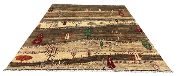 27811-Chobi Ziegler Handmade/Hand-knotted Afghan Rug/Carpet Tribal/Nomadic Authentic/ Size: 10'0" x 8'2" / 305cm x 249cm