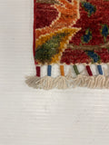 27817-Chobi Ziegler Handmade/Hand-knotted Afghan Rug/Carpet Tribal/Nomadic Authentic/ Size: 9'7" x 6'8" / 292cm x 203cm