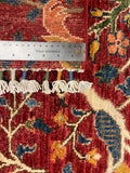 27817-Chobi Ziegler Handmade/Hand-knotted Afghan Rug/Carpet Tribal/Nomadic Authentic/ Size: 9'7" x 6'8" / 292cm x 203cm