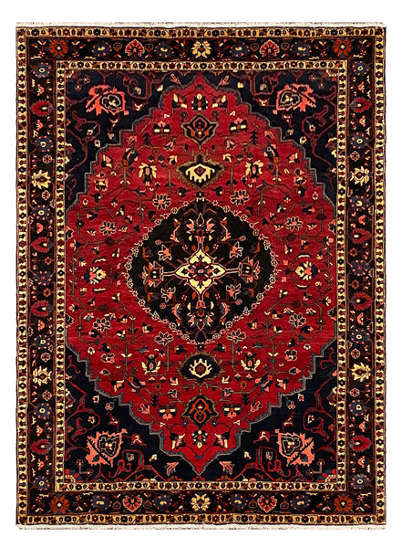 27232- Bakhtiar Hand-Knotted/Handmade Persian Rug/Carpet Traditional Authentic/ Size : 10'3" x 7'4"/313cm x 223cm