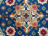 26638 - Kazak Hand-Knotted/Handmade Afghan Tribal/Nomadic Authentic/Size: 5'0" x 4'9"