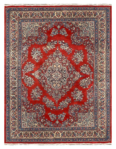 27181-Sarough Hand-Knotted/Handmade Persian Rug/Carpet Traditional Authentic/ Size: 10'10"x 8'2"/330cm x 250cm