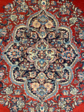 27181-Sarough Hand-Knotted/Handmade Persian Rug/Carpet Traditional Authentic/ Size: 10'10"x 8'2"/330cm x 250cm