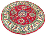 26632 - Kazak Hand-Knotted/Handmade Afghan Tribal/Nomadic Authentic/Size: 4'9" x 5'0"