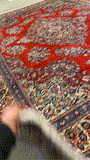 27181-Sarough Hand-Knotted/Handmade Persian Rug/Carpet Traditional Authentic/ Size: 10'10"x 8'2"/330cm x 250cm